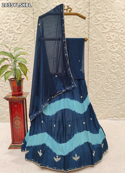 KcPc New Elegant Chinon Silk Lehenga with Intricate Cutdana Work GSM