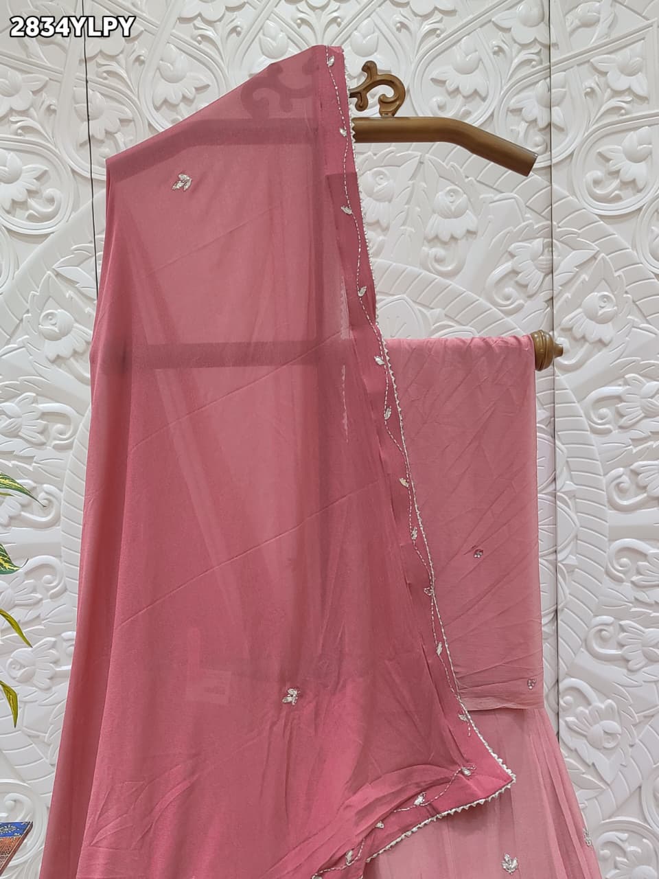 By Traditional Lehenga With Cutdana Work