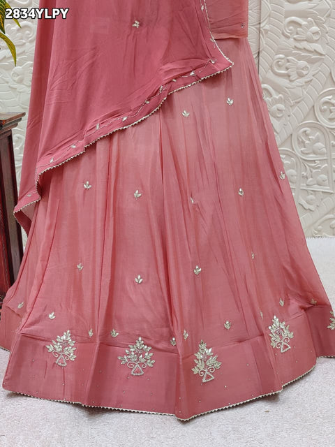 KcPc New Royal Look Chinon Silk Lehenga with Cutdana GSM