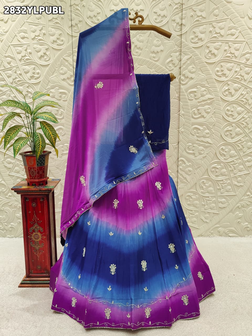 By Traditional Lehenga With Cutdana Work