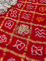 By Bandhani Saree With Wedding wear