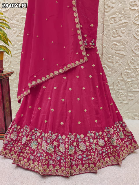 KcPc New Royal H O Silk Hand Work Lehenga GSM