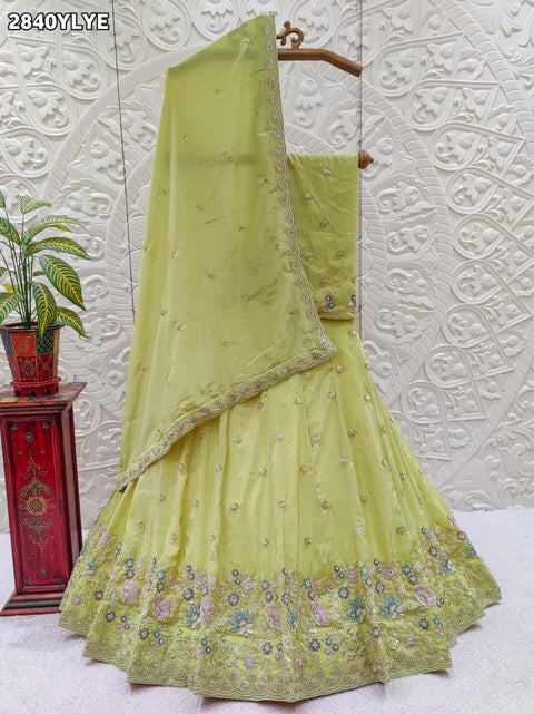 KcPc New Beautifully Crafted Girlish Style Silk Lehenga GSM