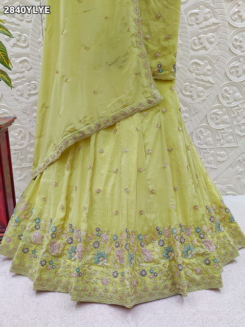 KcPc New Beautifully Crafted Girlish Style Silk Lehenga GSM
