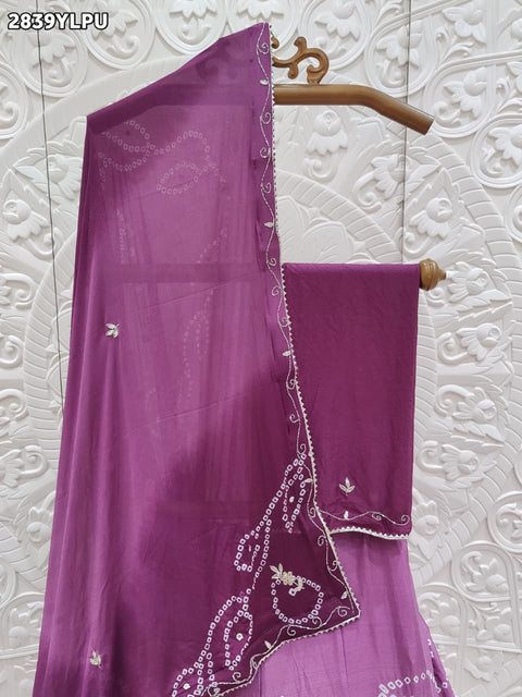 KcPc New Chinon Gota Patti Work Lehenga – Traditional Bandhani Design GSM