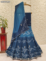 By Bandhani Lehenga With Traditional Wear