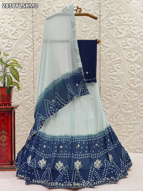 KcPc New Traditional Chinon Lehenga with Intricate Gota Patti Embellishment GSM