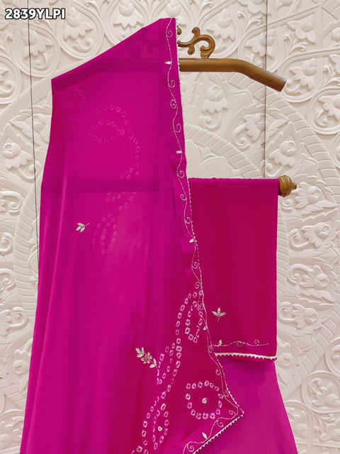 KcPc New Designer Bandhani Style Lehenga with Classic Gota Patti Work GSM