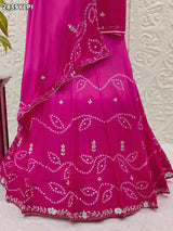 By Bandhani Lehenga With Traditional Wear