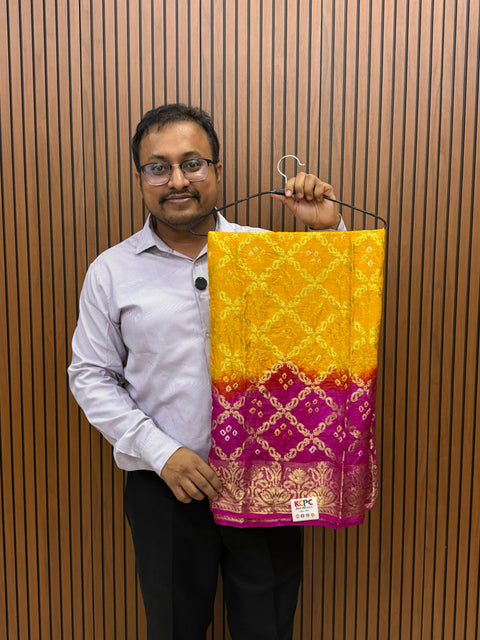 KcPc New Special Silk Bandhani Dupatta with Handmade Work