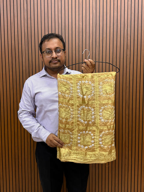 KcPc New Silk Bandhani Dupatta with Handmade Work