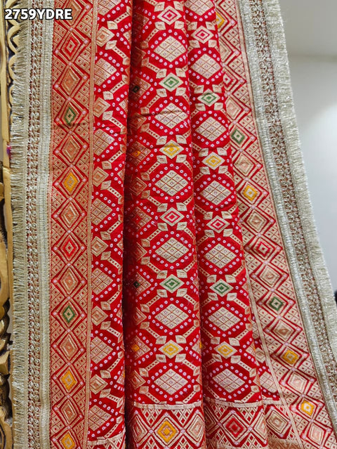 KcPc New Traditional Khaddi Georgette Dupatta with Meena Kari Detailing KcPc