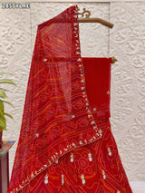 By Jaipuri Chunri Lehenga With Traditional Wear