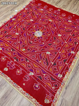 KcPc New Traditional Pila Chunri in Ojariya Fabric with Zardoji Embellishment MNL