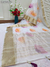 By Printed Saree With Festive wear
