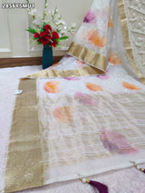 By Printed Saree With Festive wear