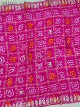 By Bandhani Saree With Traditional Wear