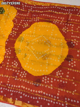 By Ghatchola Saree With Bikaneri bandhej Work 