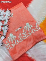 By Faag Saree With Gotapatti Work 