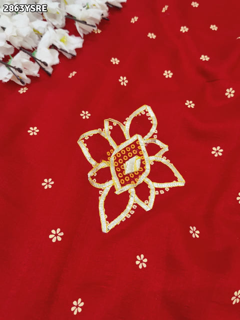 KcPc New Classic Upada Silk Saree with Traditional Gota Patti Embellishment GAN