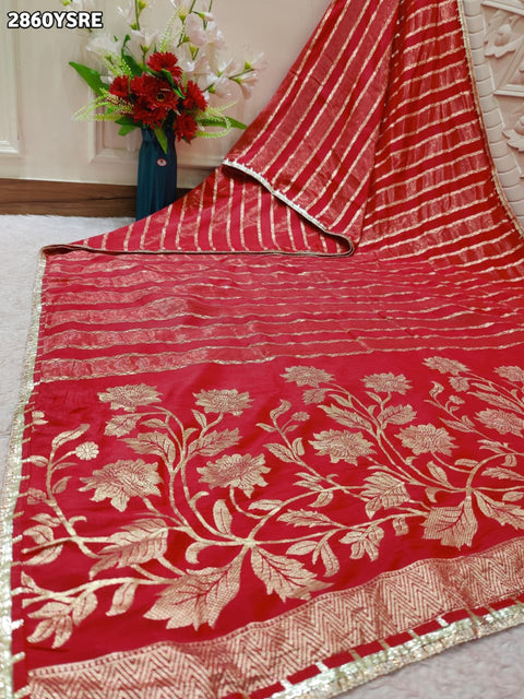 KcPc New Classic Banarasi Style Saree Visco Silk & Tissu Handloom Work SWA