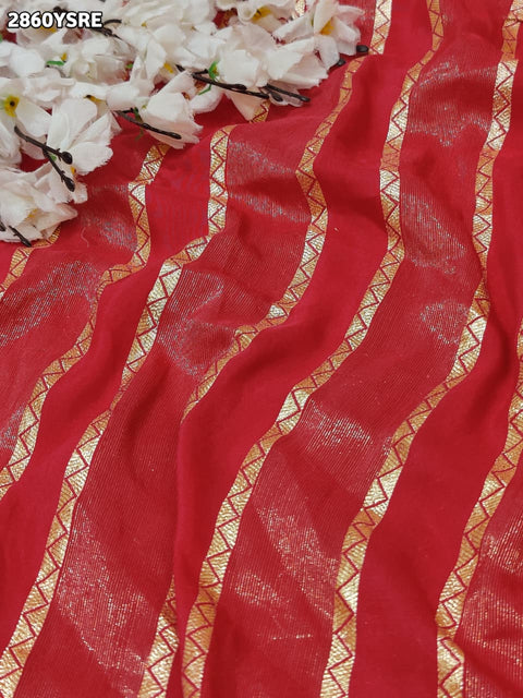 KcPc New Classic Banarasi Style Saree Visco Silk & Tissu Handloom Work SWA