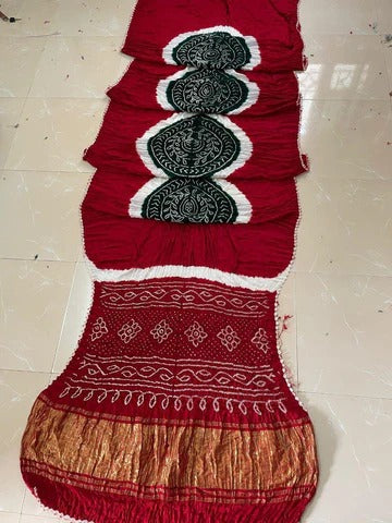 KcPc New Festive Wear Modal Silk Bandhani Saree with Random Pallu Weaving PARS