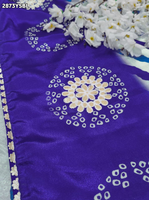 KcPc New Elegant Crepe Silk Saree with Bandhani Print GAN