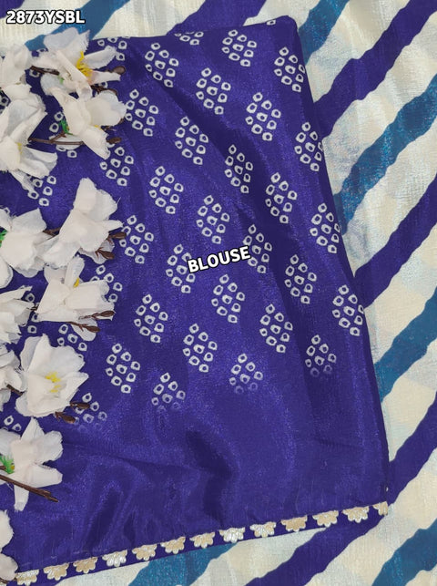 KcPc New Elegant Crepe Silk Saree with Bandhani Print GAN
