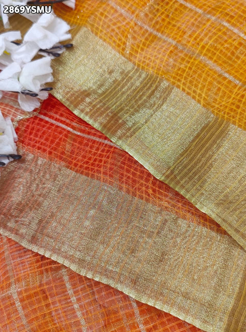 KcPc New Banarasi Style Kota Doriya Saree with Gota Patti Work GAN