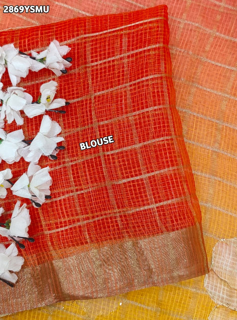 KcPc New Banarasi Style Kota Doriya Saree with Gota Patti Work GAN