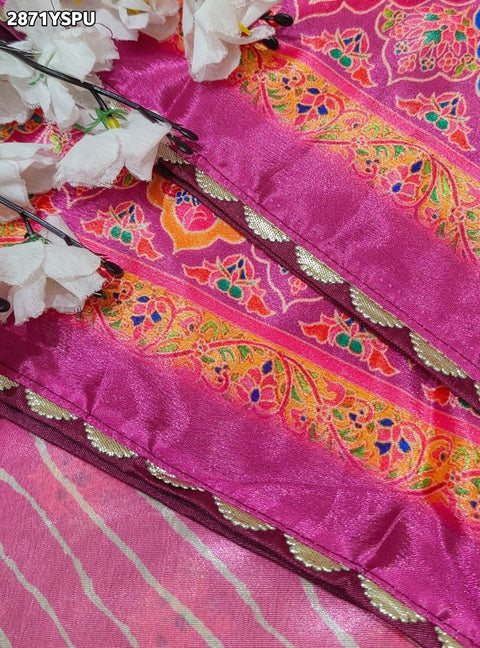 KcPc New Elegant Kalamkari Printed Crepe Silk Saree GAN