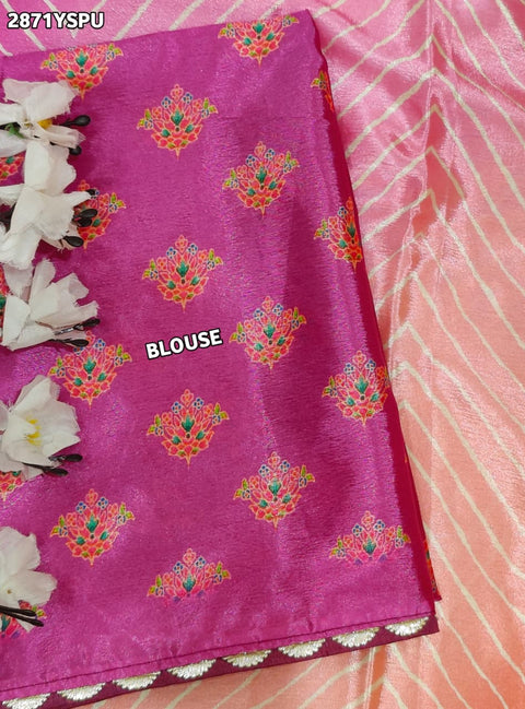 KcPc New Elegant Kalamkari Printed Crepe Silk Saree GAN