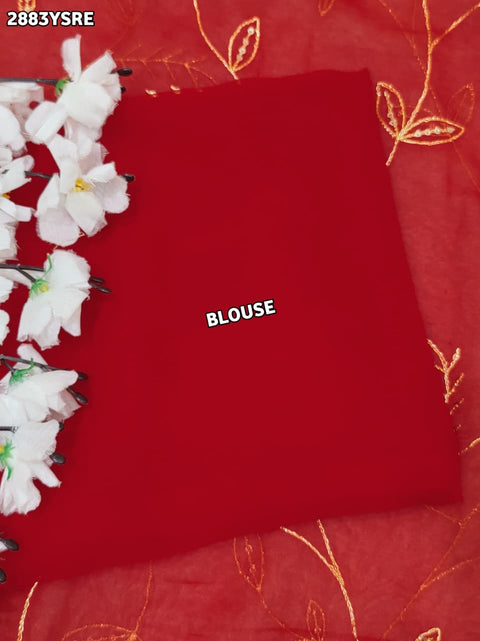 KcPc New Elegant Designer Chiffon Saree with Fine Aari Tari Work JAY