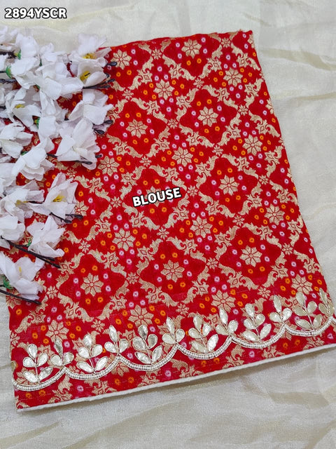 KcPc New Premium Upada Silk Saree Rich Traditional Style with Gotapatti Detailing  RG