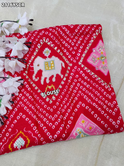 KcPc New Traditional Upada Silk Saree with Elegant Gotapatti Work ANT