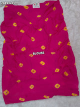 By Shibori Bhandej Lehenga With Traditional wear