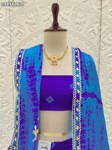 By Shibori Bhandej Lehenga With Traditional wear