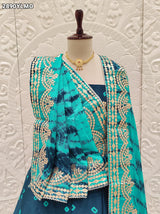 By Bandhani Lehenga With Traditional Wear