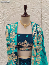 By Bandhani Lehenga With Traditional Wear