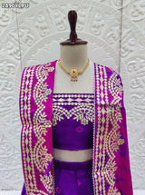 By Bandhani Lehenga With Traditional Wear