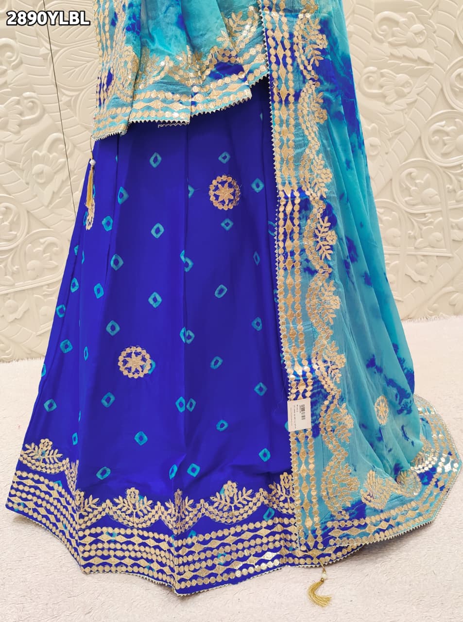 By Bandhani Lehenga With Traditional Wear