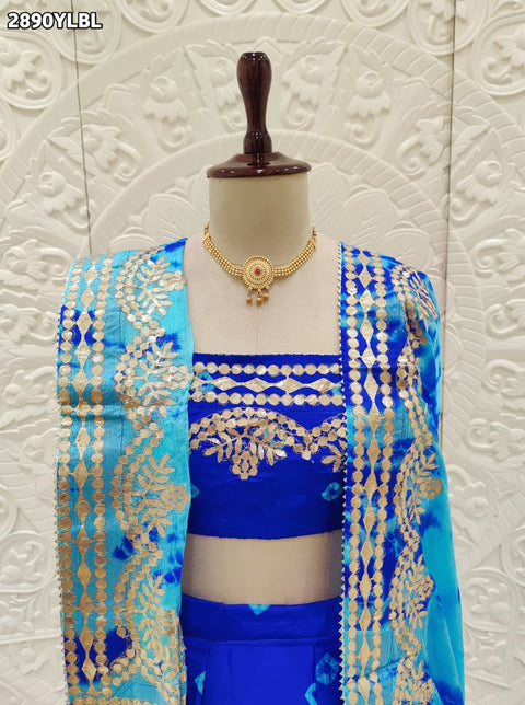 KcPc New Exclusive Bandhani Style Lehenga in Smooth Chinon Silk SSB