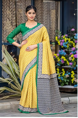 By Bhagalpuri Saree With Casual Wear