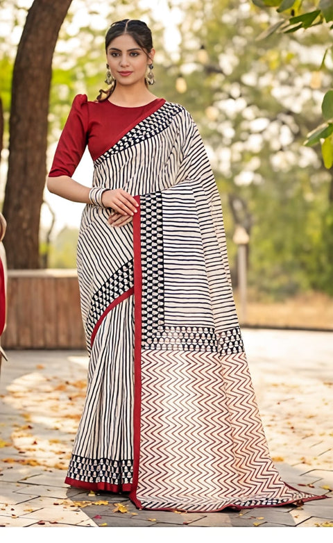 By Bhagalpuri Saree With Casual Wear