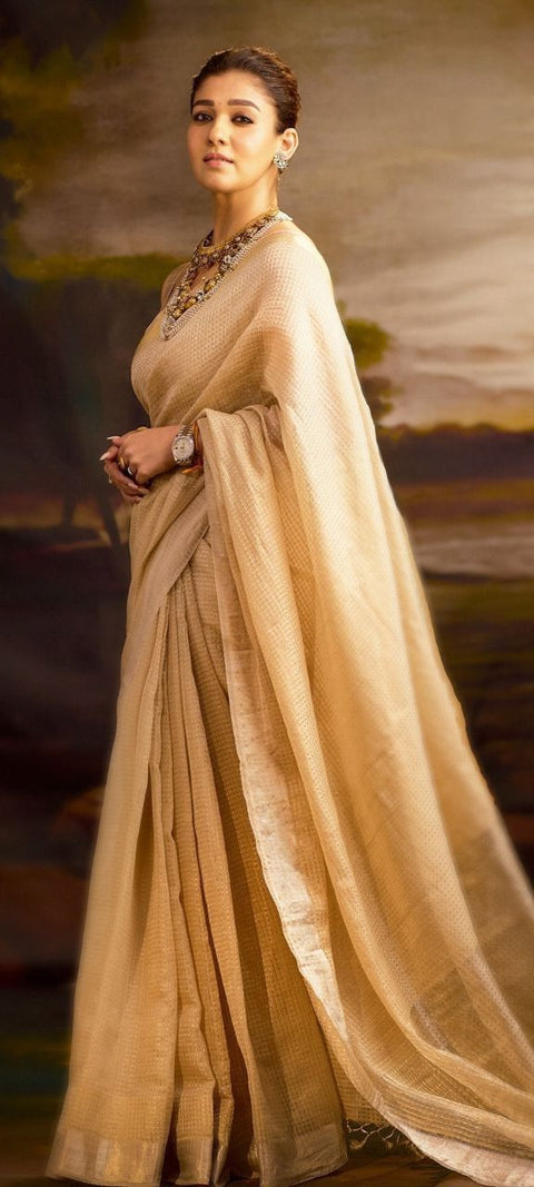 KcPc New Bollywood Banarasi Saree in Tissue Silk Inspired by Nayanthara  NDA