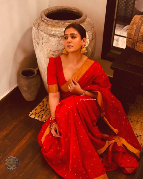 KcPc New Graceful Nayanthara Inspired Banarasi Art Silk Saree  AST