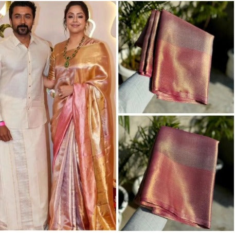 KcPc New Jyotika Inspired Tissue Silk Bollywood Banarasi Style Saree  NDA