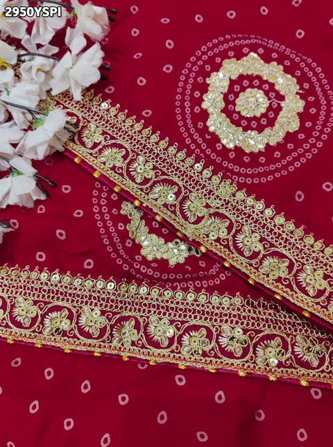 KcPc New Charming Bandhani Style Saree with Fabiana Detailing  SWA