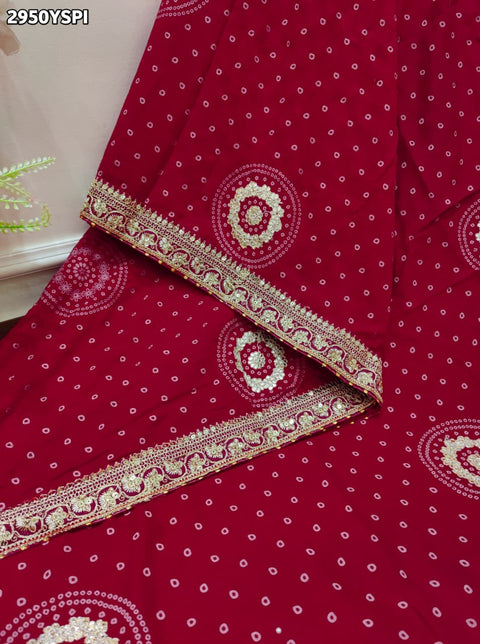 KcPc New Charming Bandhani Style Saree with Fabiana Detailing  SWA